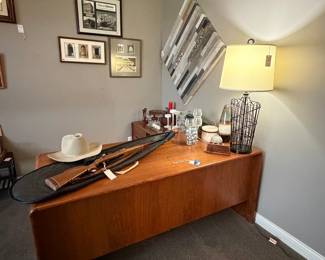 Mid-Century Modern Waterfall Desk