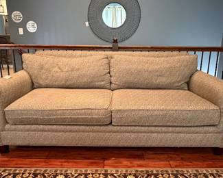 Transitional Two-Cushion Track Arm Sofa