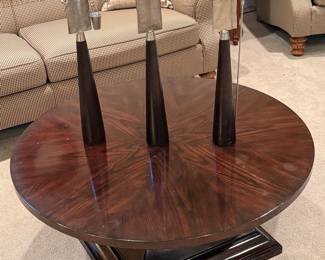 Mid-Century Modern Abstract Metal and Wood Figure Sculptures
