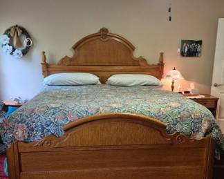 Bedroom suite with matching wardrobe, dresser, nightstand