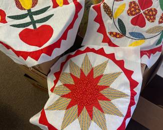 Beautiful quilted pieces