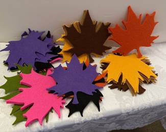 Felt leaves for fall