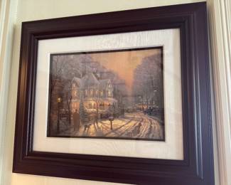 #11- $80 -Thomas Kinkade "Declare his Glory" 26x22