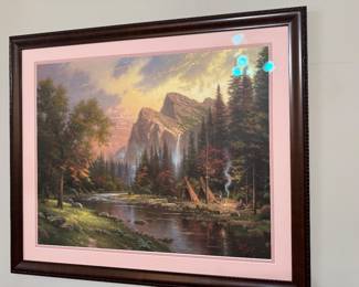 #30A - Thomas Kinkade "Mountains declare his Glory" 13/570 A/P - 38x32