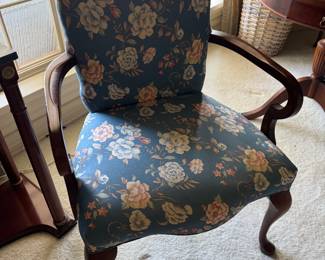 #47 - $100 -Pair of floral armchairs