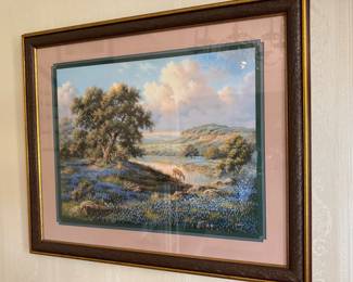#54 - $70 -J.Gibson print of the Texas Hill Country -27x24