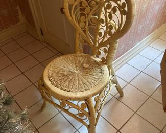 #59 - $70 -Vintage wicker chair