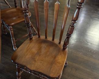 #35 - $800 -Farm table & 6 chairs +1 arm