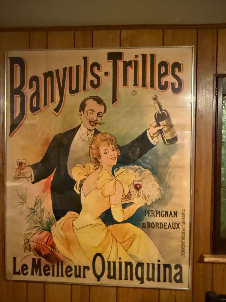 Very large framed original French poster
