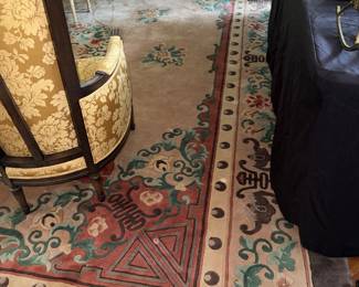 Large, vintage room size Chinese rug