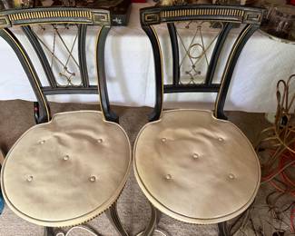 Pair of Hollywood Regency style chairs