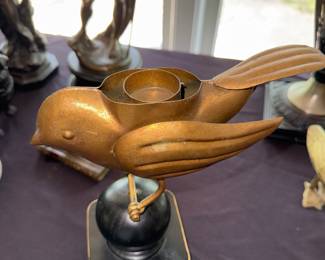 Unique bird candlestick