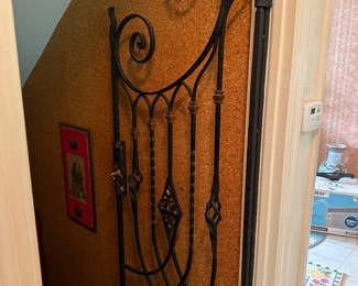 Interior iron grillwork gate for sale