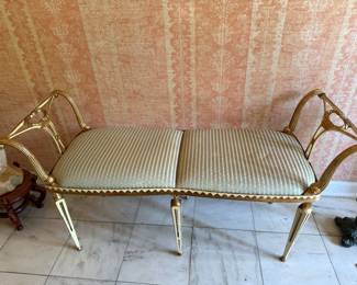 Italian neoclassical Palladio bench