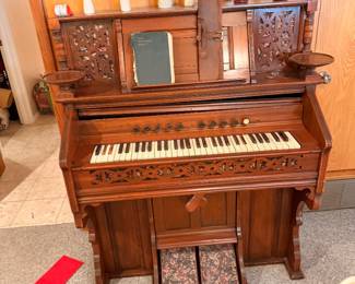 The Pump Organ!!!! I wil give a surprise present to the person who finds this pump organ and the piano a loving home…. Or restaurant, or bar…. Be creative