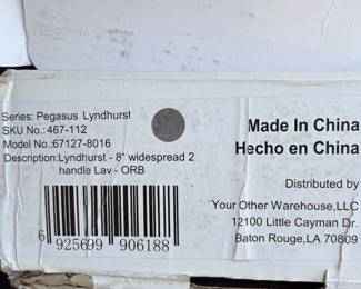 New in box faucet