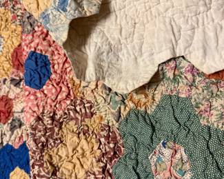1930’s Depression era detail photo of stitching.