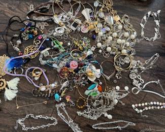 Huge assortment of costume jewelry