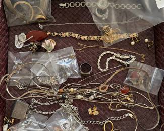 Assorted gold and silver jewelry
