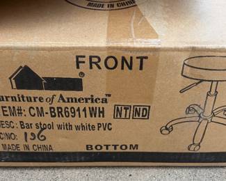 New in Box rolling stool