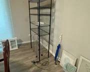 Shelf rack metal black