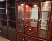 Shelving and lighted hutch