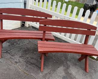 Redwood Benches