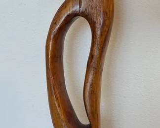 Abstract Wood Carved Sculpture
