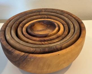Wooden Nesting Bowls