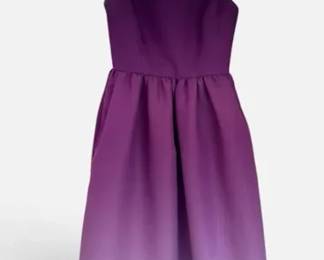 Oscar De La Renta Purple Ombre Dress