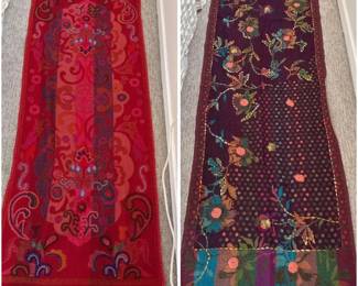 Bellero Wool Embroidered Scarves