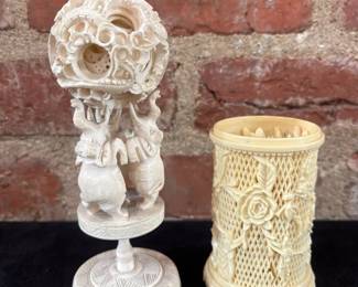 Asian Carved Puzzle Ball