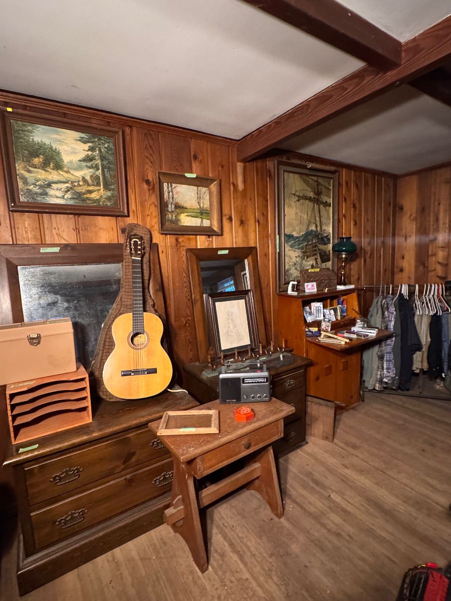 Secretary desks, instruments, art
