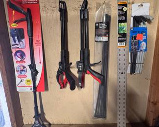 T square, grabber, zip ties