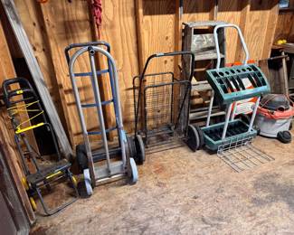 hand trucks, garden cart, stair stepper cart, shop vac