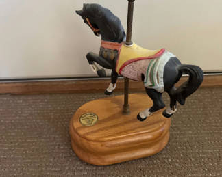 Lot 33: Limited Edition musical Carousel Horse Figurine