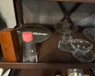 Lot 214: Glassware and Wooden Blocks