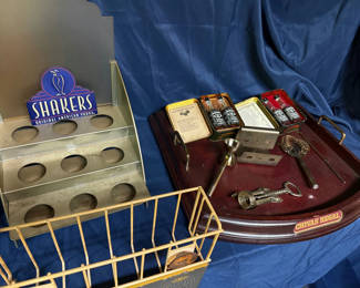 Lot 223: Vintage Barware and Liquor Memorabilia Set