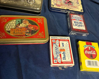 Lot 242: Vintage Tin Playing Card Decks