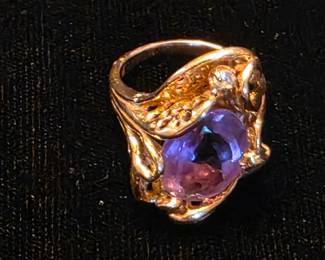Gorgeous 14K ring. It is one of over 200 Gold rings in this sale.