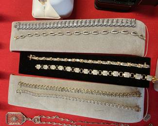 Assorted Gold and Diamond bracelets
