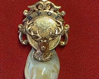 Antique 14K Elks pendant
