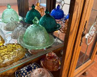 Vintage butter dishes