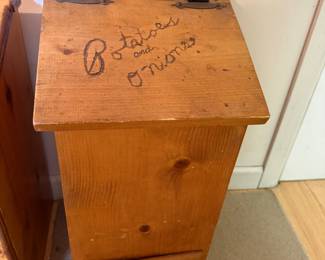 Vintage vegetable bin