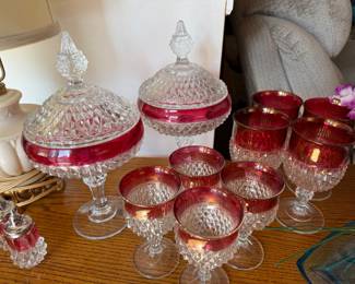 Ruby flash diamond-cut glass collection