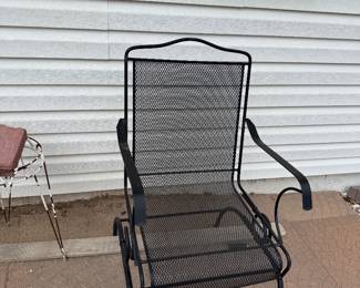 Metal outside chair