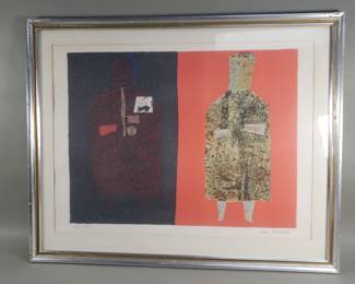 069 Lot 376 Signed Max Papart lithograph