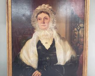 008 Lot 137 Antique Charles Loning Elliott oil on canvas