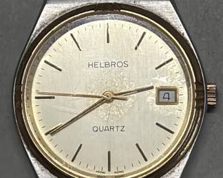 241 Lot 82 Vintage Helbros quartz mens watch