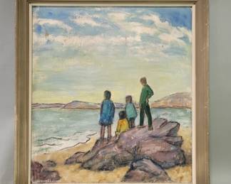 313 Lot 232 Signed Dorothea Francis oil of board